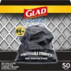 Glad Trash Bags, ForceFlexPlus Drawstring Large Garbage Bags - 30 Gallon, 50 Ct (Package May Vary)