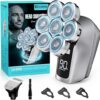 Head Shavers for Bald Men, Upgraded 7D Electric Razor for Men Cordless Rechargeable Electric Shavers for Men Ipx7 100% Waterproof Dry & Wet Bald Head Shaver Beard Grooming Kit...