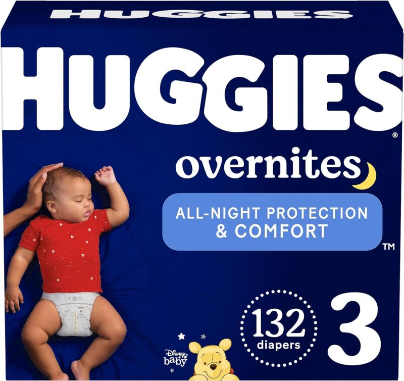 Huggies Overnites Size 7 Overnight Diapers (41+ lbs), 68 Ct