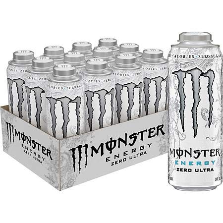 Monster Energy Zero Ultra, 24 Oz. Cans, 12 Pack