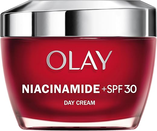 Olay Niacinamide + SPF30 Moisturiser, Day Cream With 99 Percent Pure Niacinamide, Vitamin E and SPF30, 50ml