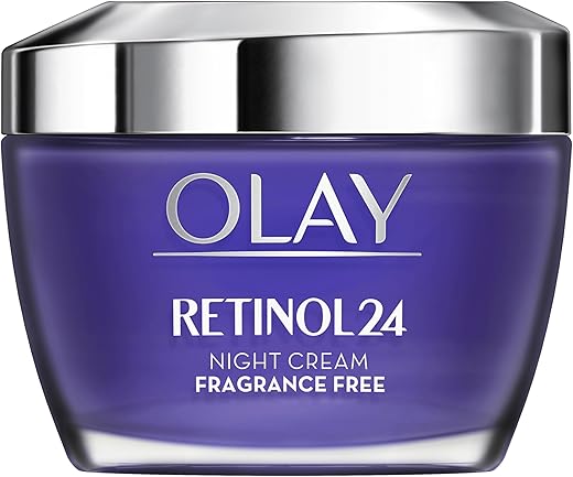 Olay Regenerist Retinol24 Night Face Cream Moisturiser With Retinol and Vitamin B3 50 ml, Fragrance Free