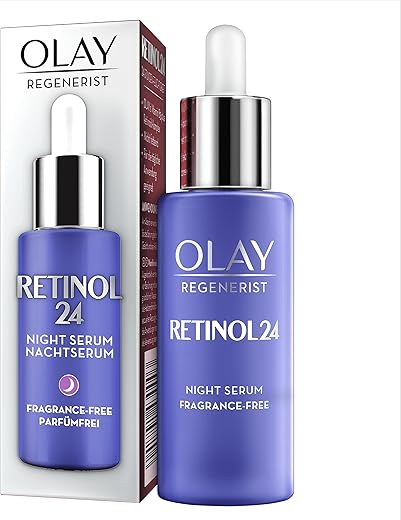 Olay Retinol Serum For Face, 24 Night Serum With Retinoid Complex + Vitamin B3, Firming Anti-Ageing Face Serum, Strengthens & Firms Skin, Visibly Reduces Wrinkles & Fine Lines,...