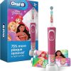 Oral-B Battery Powered Kids Rechargeable Electric Toothbrush Featuring Disney Princess, for Kids 3+ (Character May Vary)