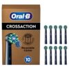 Oral B CrossAction Black Toothbrush Head - Pack of 10 Counts