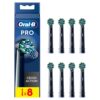 Oral B CrossAction Black Toothbrush Head - Pack of 8 Counts