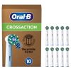 Oral B CrossAction White Toothbrush Head - Pack of 10 Counts
