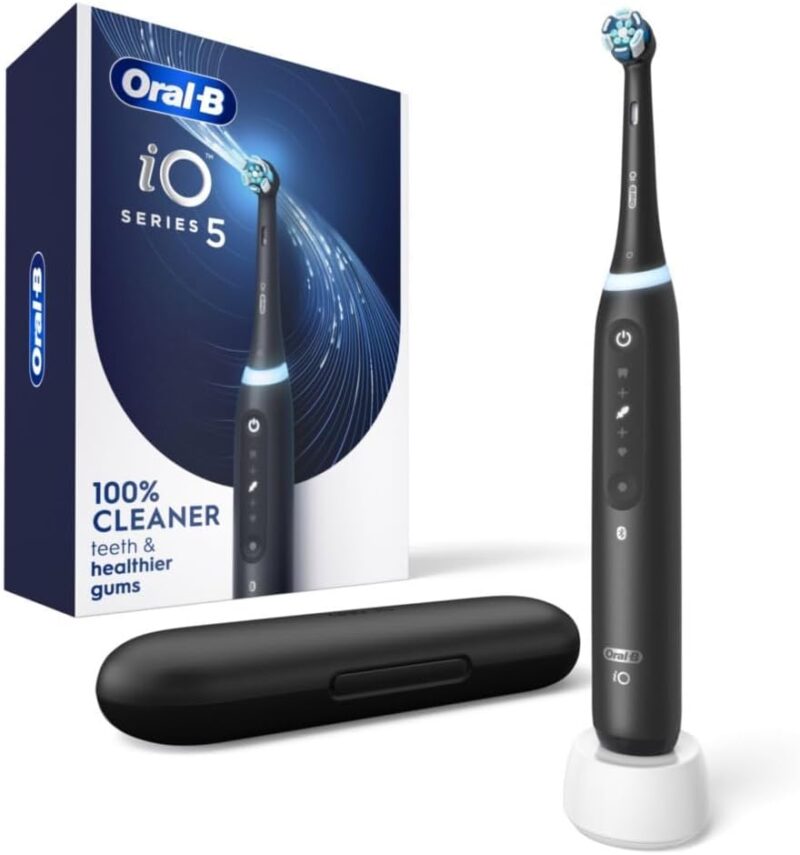 Oral-B iO Series 5 Electric Toothbrush with (1) Brush Head, Rechargeable, Black