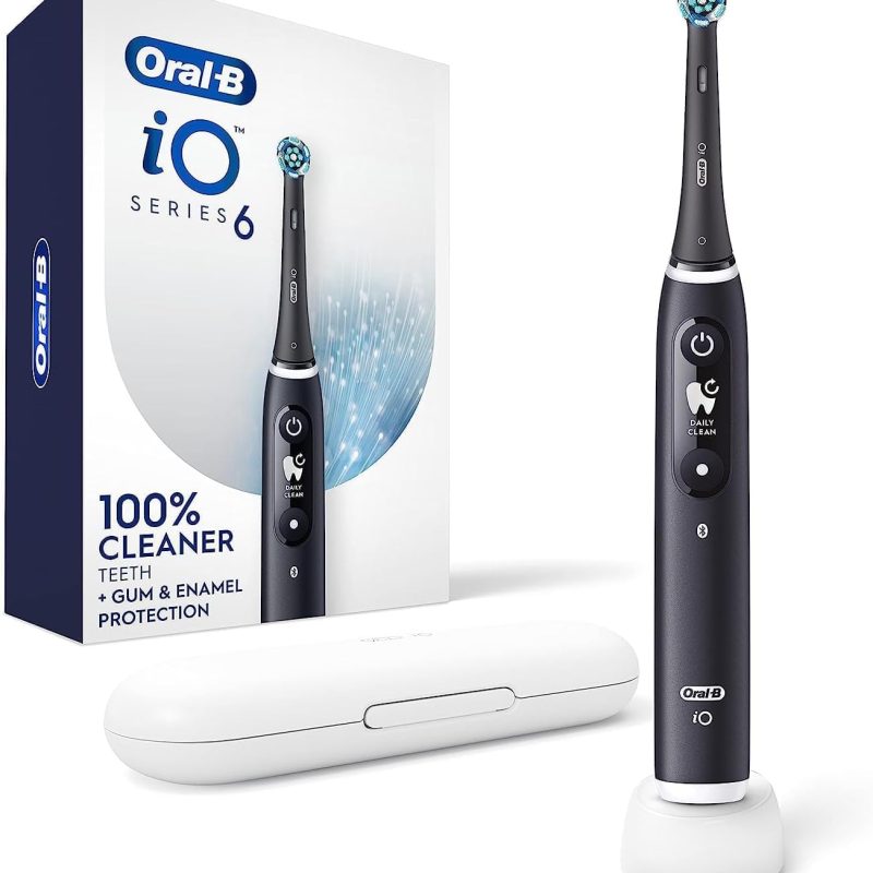 Oral-B iO Series 6 Electric Toothbrush with (1) Brush Head, Black Lava
