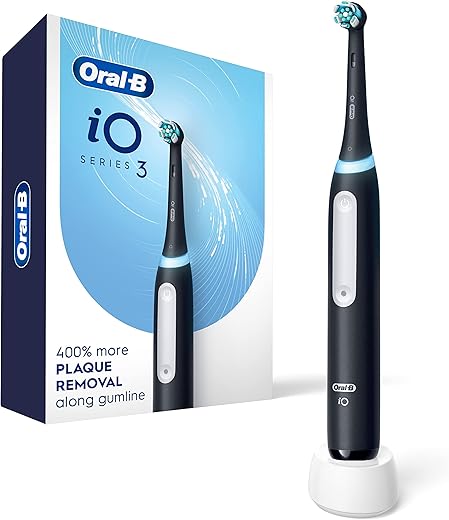 Oral-B iO3 Electric Toothbrush (1) with (1) Ultimate Clean Brush Head and (1) Charger