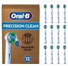 Oral B Precision Clean Toothbrush Heads - 12 Pack