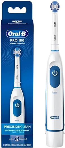 Oral-B Pro-Health Clinical Battery Power Electric Toothbrush, 1 Count (Pack of 1) (Colors May Vary)