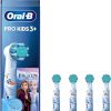 Oral-B Pro Kids Electric Toothbrush Head, With Disney Frozen Characters, Extra Soft Bristles, For Ages 3+, Pack of 4 Toothbrush Heads, White