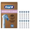 Oral B Sensitive UltraThin Clean White Toothbrush Head - Pack of 10 Counts