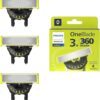 Philips OneBlade 360 flex blade, 3 pack