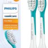 Philips Sonicare for Kids 7+ Genuine Replacement Toothbrush Heads, 2 Brush Heads, Turquoise and White, Standard, HX6042/94