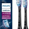 Philips Sonicare Genuine G3 Premium Gum Care Replacement Toothbrush Heads, 2 Brush Heads, Black, HX9052/95