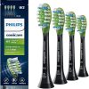 Philips Sonicare Genuine W3 Premium White Replacement Toothbrush Heads, 4 Brush Heads, Black, HX9064/95
