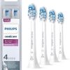 Philips Sonicare Optimal Gum Care replacement toothbrush heads, HX9034/65, BrushSync™ technology, White 4-pk