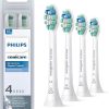 Philips Sonicare Optimal Plaque Control replacement toothbrush heads, HX9024/65, BrushSync™ technology, White 4-pk
