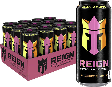 Reign Reignbow Sherbet, 16 Oz. Cans, 12 Pack