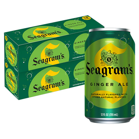 Seagram's Ginger Ale, 12 Oz. Cans, 24 Pack