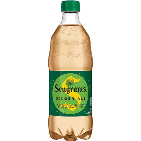Seagram's Ginger Ale, 20 Oz. Bottles, 24 Pack