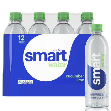 Smartwater Cucumber Lime, 23.7 Oz. Bottles, 12 Pack