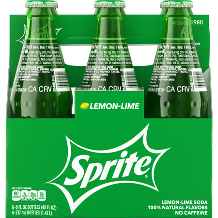 Sprite, 8 Oz. Glass Bottle, 24 Pack