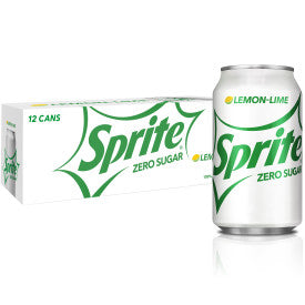 Sprite Zero Sugar, 12 Oz. Cans, 24 Pack