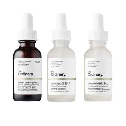 The Ordinary Face Serum Set! Caffeine Solution 5%+EGCG! Hyaluronic Acid 2%+B5! Niacinamide 10% + Zinc 1%! Help Fight Visible Blemishes And Improve The Look Of Skin Texture &...