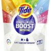 Tide Brights & Whites Odor Rescue, In Wash Odor Eliminator with Oxi, Scent Booster, Removes Odors in a Single Wash, 27 Count (Pack of 1)