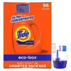 Tide Liquid Laundry Detergent Soap Eco-Box, Ultra Concentrated High Efficiency (HE), Original Scent, 96 Loads