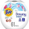 Tide Pods + Downy Free, Laundry Detergent Soap Pods, 61 Count