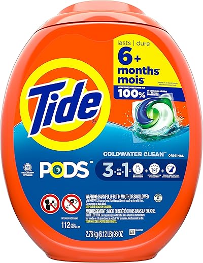 Tide PODS Laundry Detergent Original Scent, 112 count