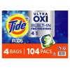 Tide Pods Ultra Oxi Liquid Detergent Pacs - 104 Loads (80308459)