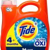 Tide Ultra Oxi Liquid Laundry Detergent HE Compatible, 94 Loads, 132 fl oz