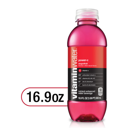 Vitaminwater Power-C Dragon Fruit, 16.9 Oz. Bottles, 24 Pack