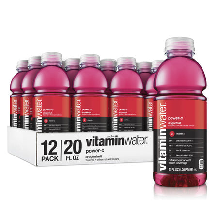 Vitaminwater Power-C Dragon Fruit, 20 Oz. Bottles, 12 Pack