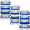 Xumann 12PCS Razor Blades Refill for Men, 5-Layer Razor Blades Compatible with Gillette Fusion Razor