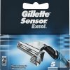 Gillette 97302251 Sensor Charging Excel, Pack of 5 Blades