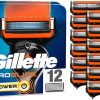 Gillette ProGlide Power Razor Blades, 12 Replacement Blades for Men's Wet Razors with 5 Blades