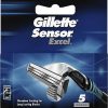Gillette Sensor Excel Men's Razor Blades, 5 Refills