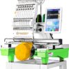Smartstitch S-1501 Commercial Embroidery Machine with 15 Needles, 1200SPM Max Speed, 12″ Touch Screen, Wifi available, 14″x20″ Embroidery Area, capable of embroidering on Flat,...