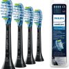 Philips Sonicare Original C3 Premium Plaque Defence Standard Sonic Toothbrush Heads - 4 Pack in Black (Model HX9044/33)