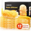 Super Efficient Duster Refills for Swiffer Duster, Duster Kit with 12 Ct Duster Refills & 1 Handle, Multisurface 360° Dusters with 4X Microfibers, Unscented Disposable Dusters...