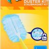 Swiffer Microfibre dust Cleaner Set, 1 Handle and 3 Replacement Pads (Pack of 1x1 Piece)