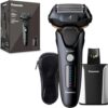 Panasonic Arc5 Wet/Dry Electric Shaver & Trimmer for Men, 16-D Flexible Pivoting Head & Auto Cleaning & Charging System, ES-LV97-K, Black