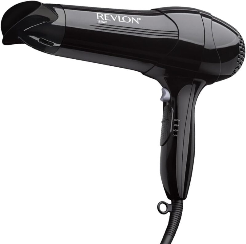 Revlon 1875 Watt Full-Size Turbo Dryer, Black