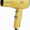 REVLON Compact Hair Dryer | 1875W Lightweight Design, Perfect for Travel, (Yellow)